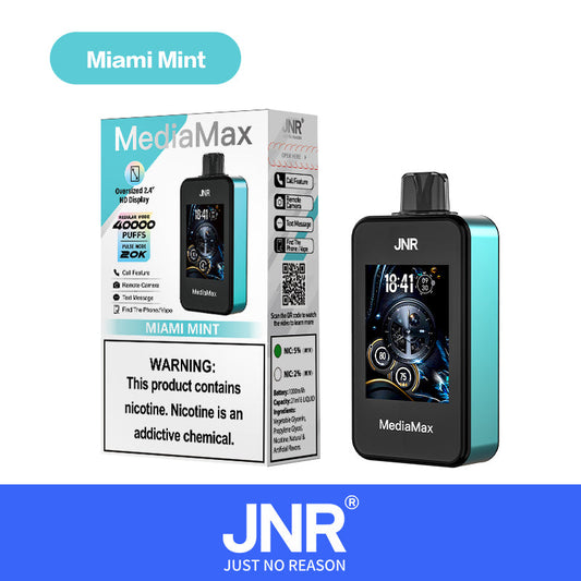 JNR Media Max 40000 Puffs  Miami Mint