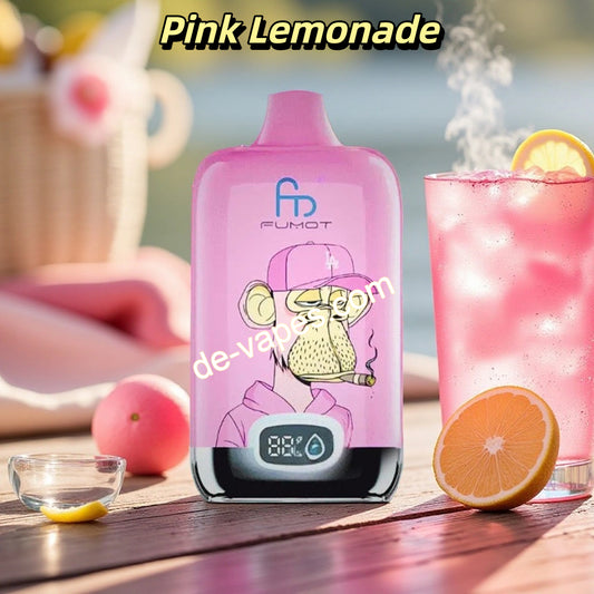 Pink Lemonade RandM Tornado Vape Digital Box 12K