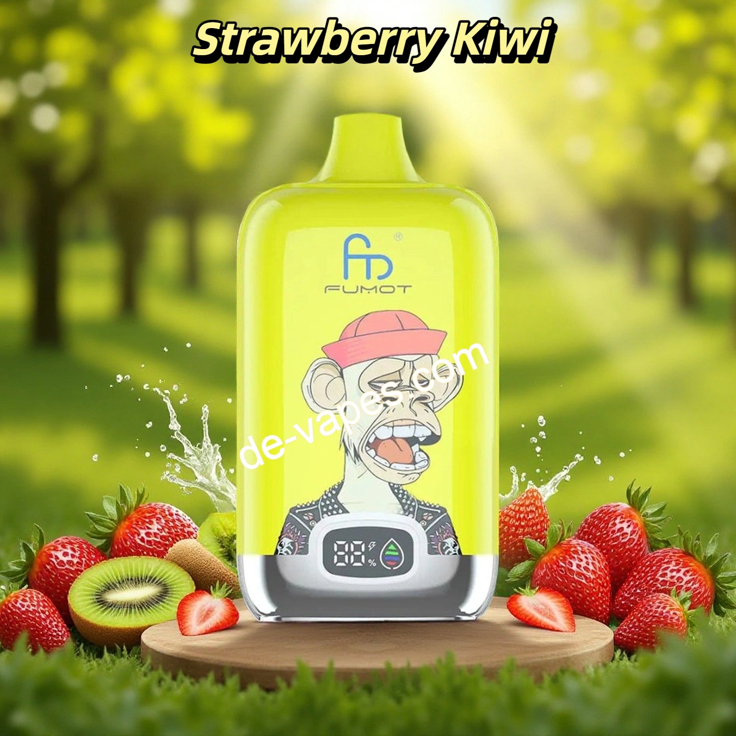 Strawberry Kiwi RandM Tornado Vape Digital Box 12K