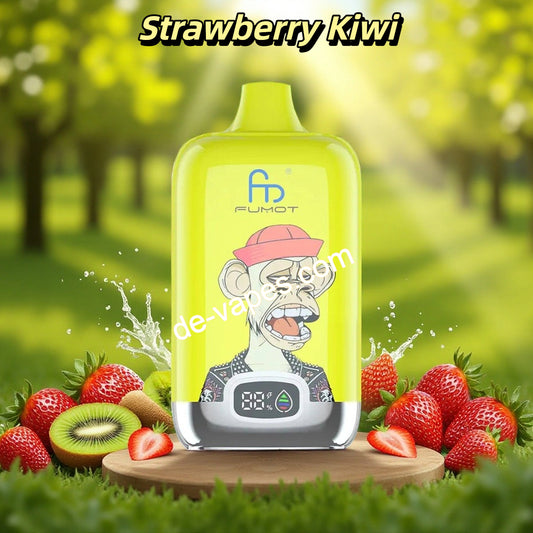 Strawberry Kiwi RandM Tornado Vape Digital Box 12K