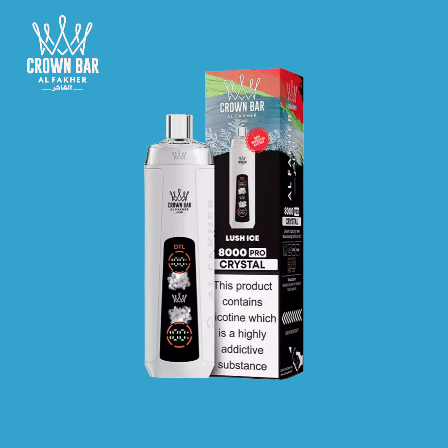 Lush Ice Al Fakher Crown Bar 8000