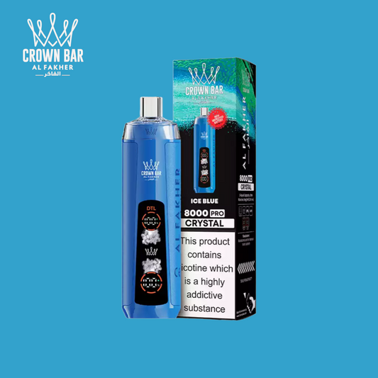 Al Fakher Crystal 8000 Puffs Ice Blue