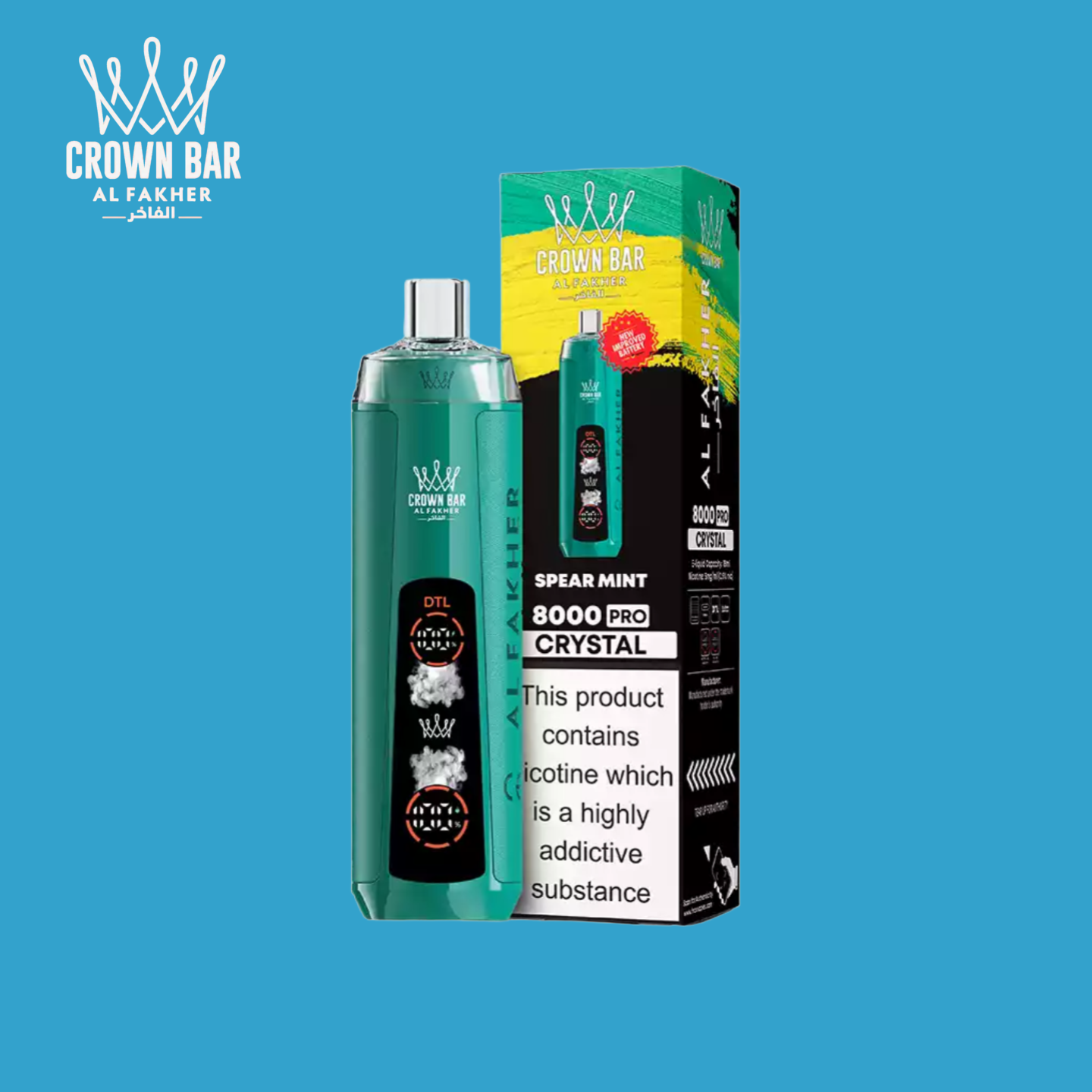 Al Fakher Crystal 8000 Spear Mint