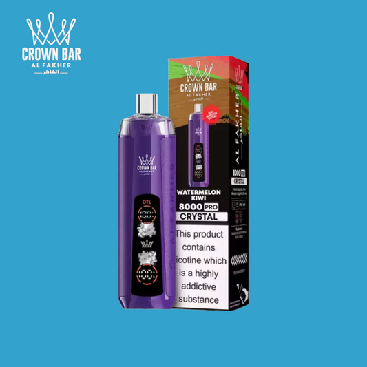 Watermelon Kiwi Al Fakher Crystal 8000 Vape