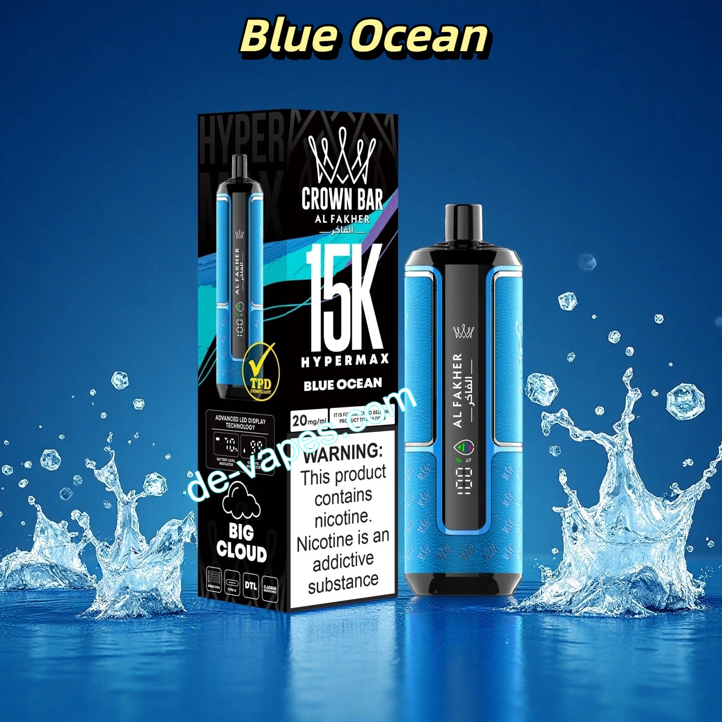 Al Fakher Vape 15000 - Blue Ocean