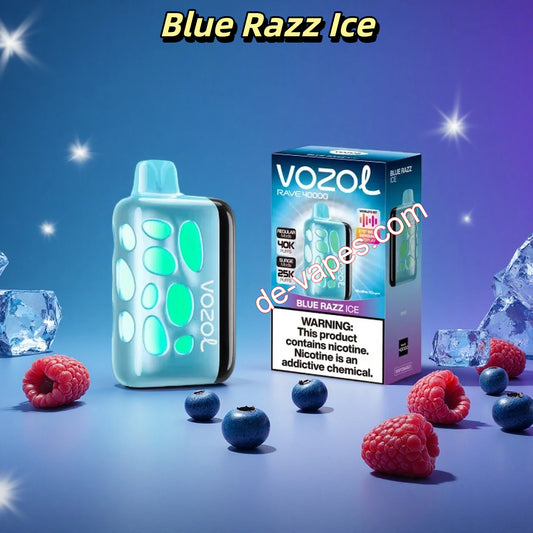 Blue Razz Ice Vozol Rave 40000 Puffs