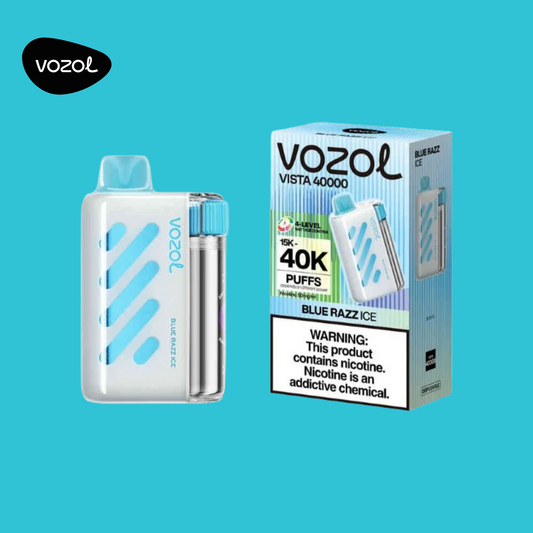 Blue Razz Ice Vozol Vista Vape 40000