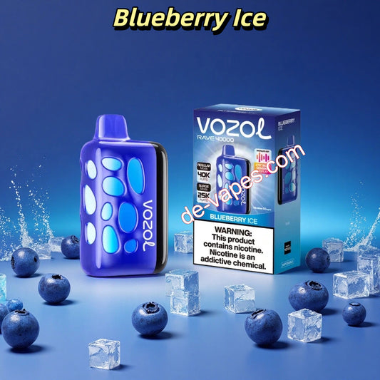 Blueberry Ice Vozol Rave 40000 Dual-Mode-Einweg-E-Zigarette