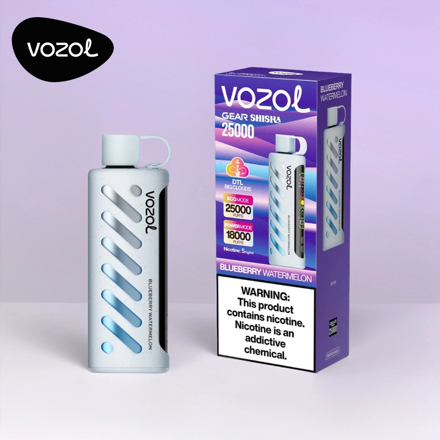Blueberry Watermelon Vozol Gear Shisha 25000