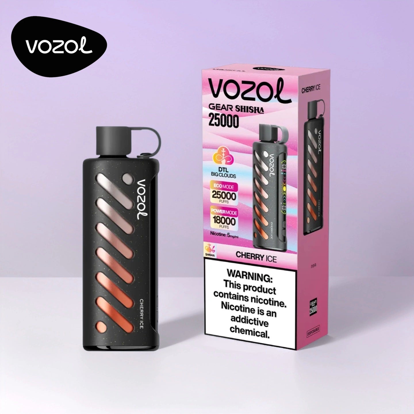 Cherry Ice Vozol Gear Shisha 25000