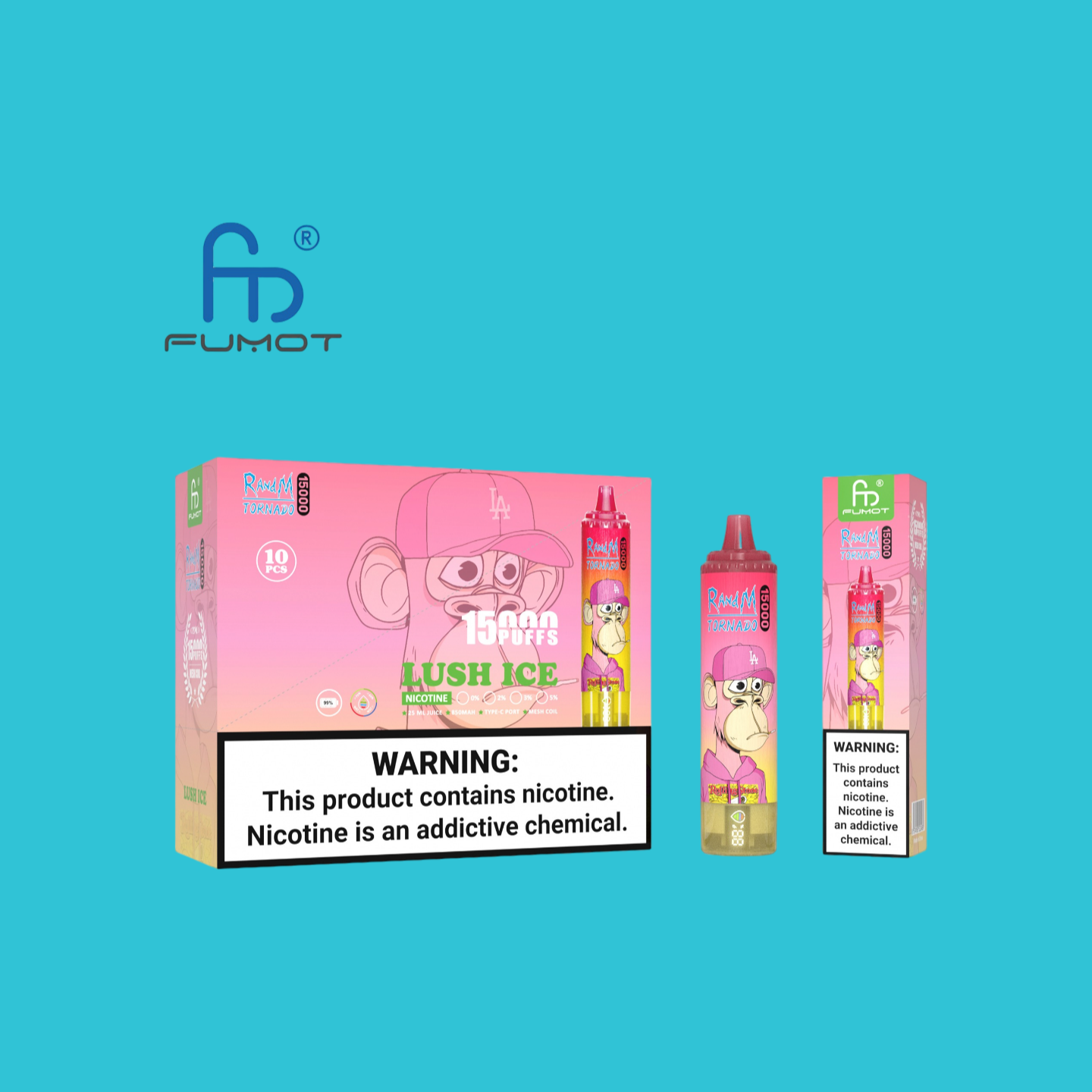 Randm Tornado 15000 Vape 25ml E-Liquid - Lush Ice