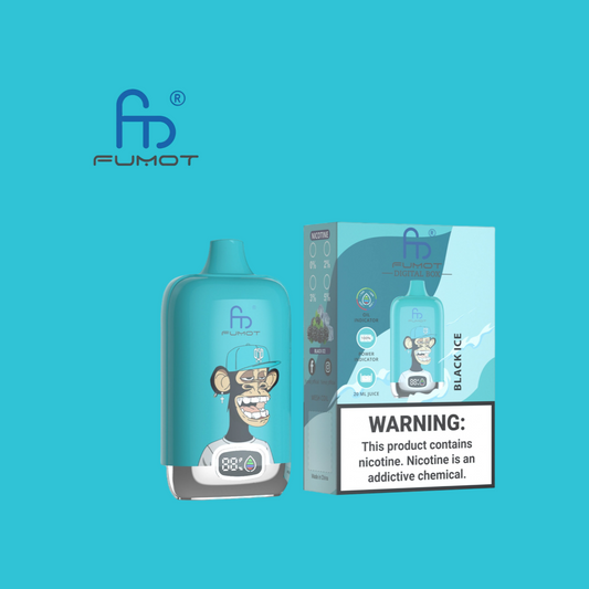 Black Ice RandM Vape Digital Box 12000