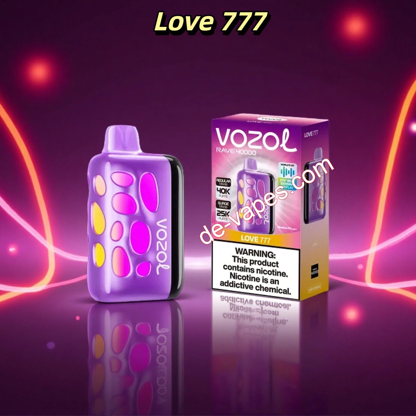 Love 777 Vozol Rave 40000 Dual-Mode-Einweg-Vape