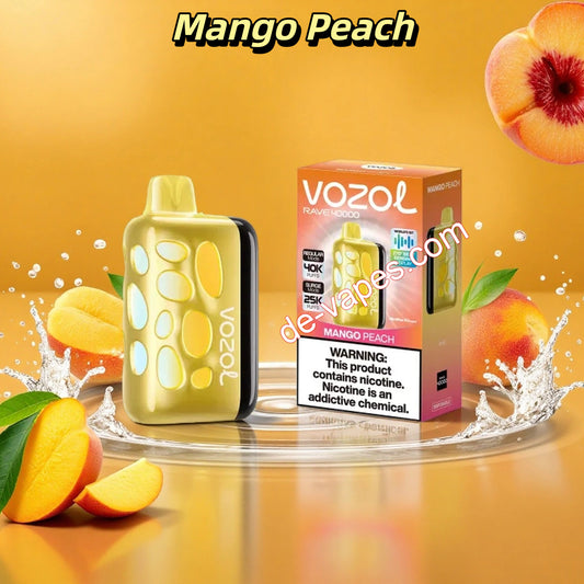 Mango Peach Vozol Rave 40000 Vape