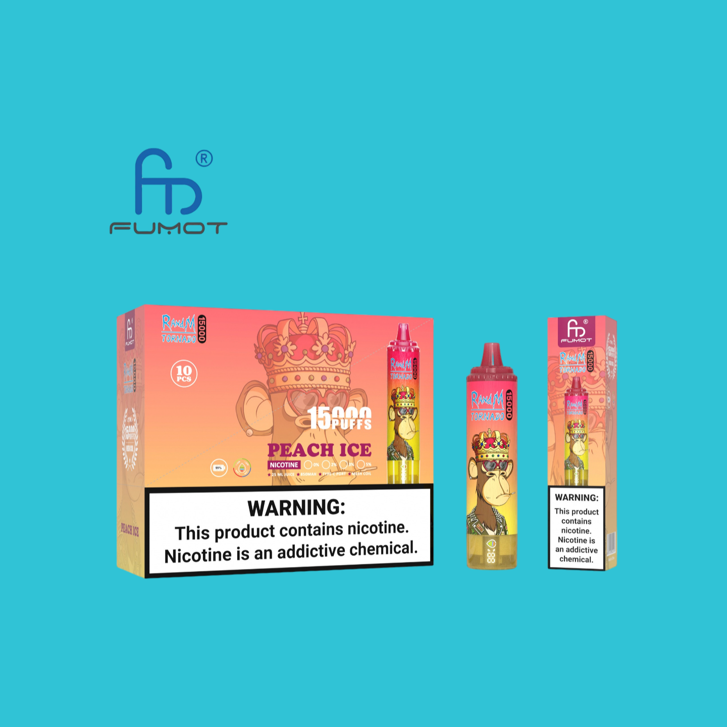 Peach Ice Randm Tornado 15000