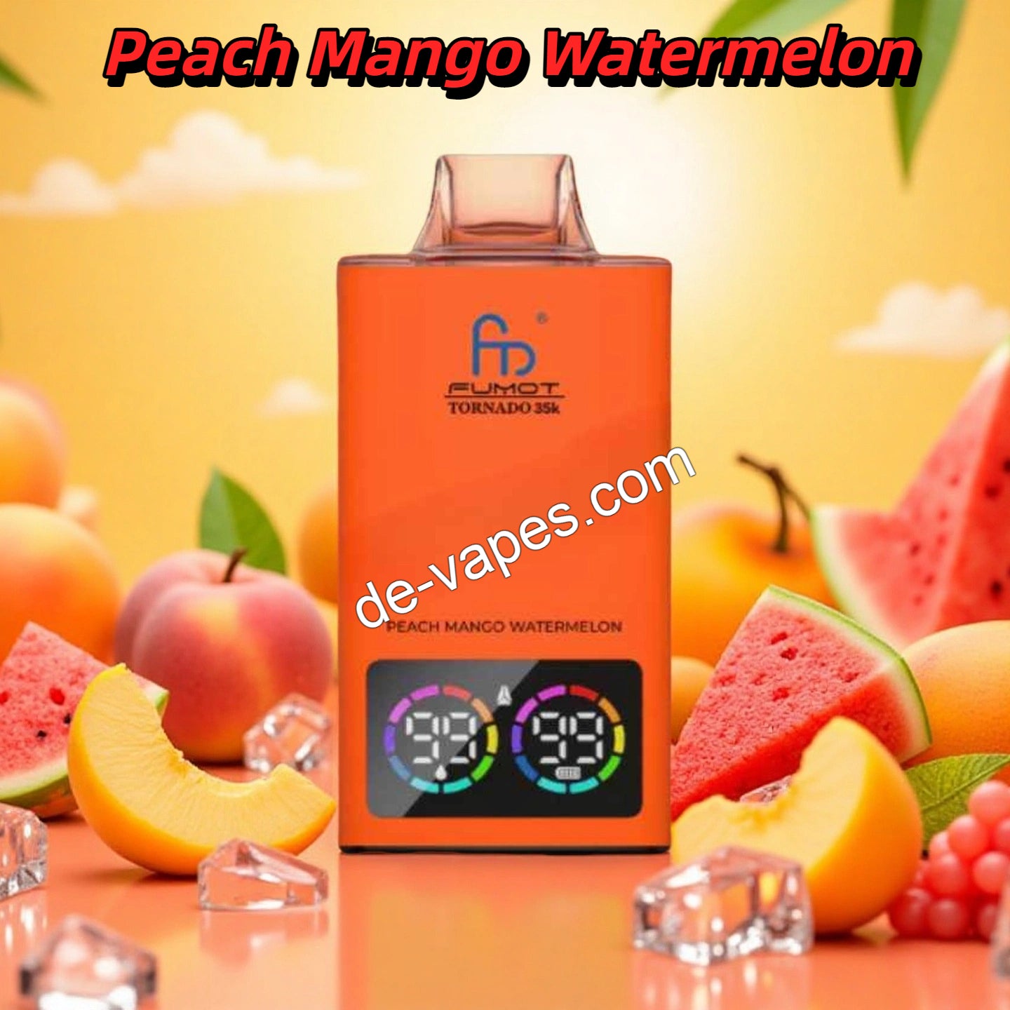Peach Mango Watermelon Randm Tornado 35000 Puffs