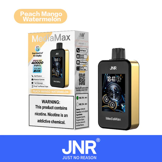 JNR Vape Media Max 40K - Peach Mango Watermelon