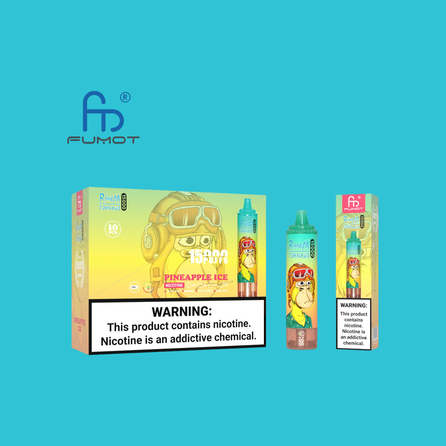 Pineapple Ice Randm Tornado Vape 15000 Puffs