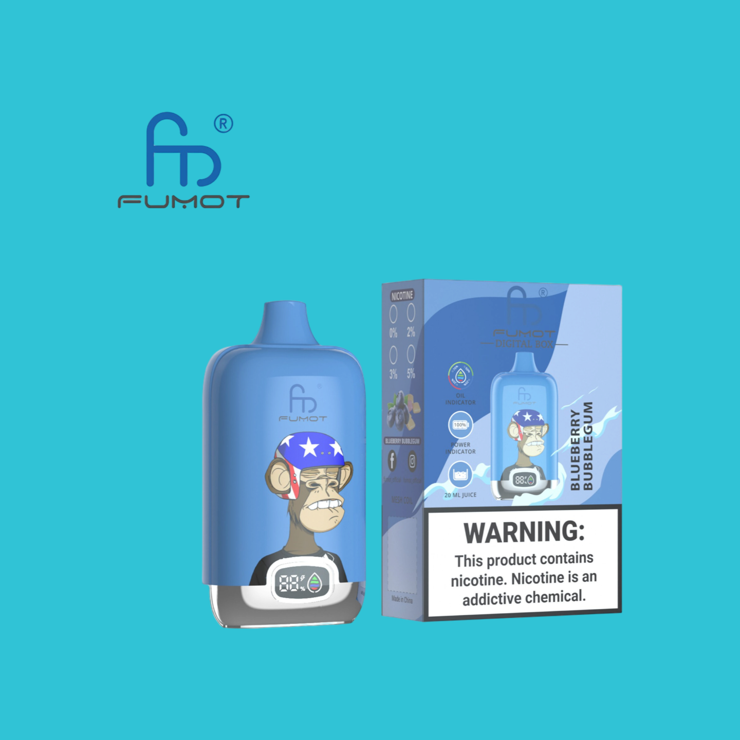 Blueberry Bubblegum RandM 12000 Züge