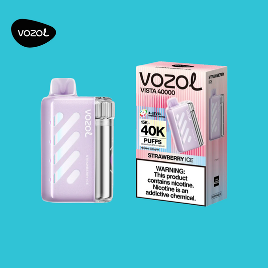 Strawberry  Ice Vozol Vista 40000 Vape