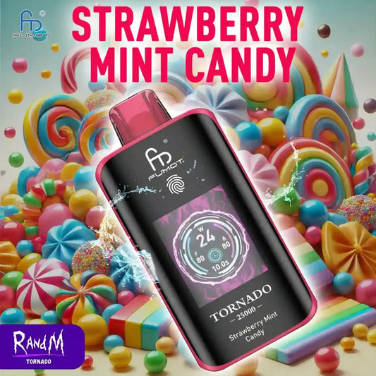 RandM Tornado 25000 Strawberry Mint Candy