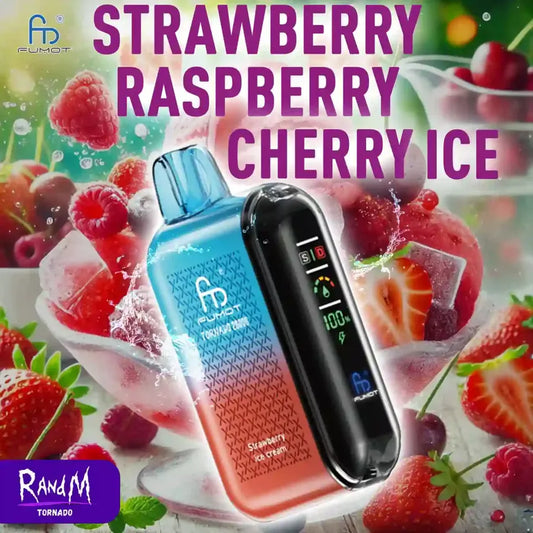 RandM Tornado 20000 Puffs - Strawberry Raspberry Cherry Ice
