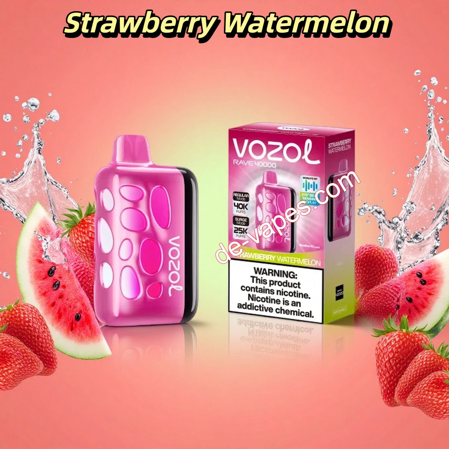Strawberry Watermelon Vozol Rave 40000 Puffs