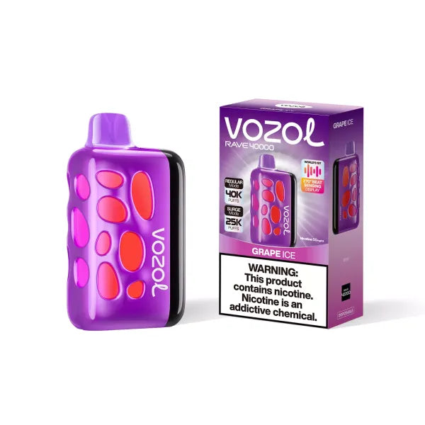 Vozol Rave 40000 Dual-Mode-Einweg-Vape - Grape Ice