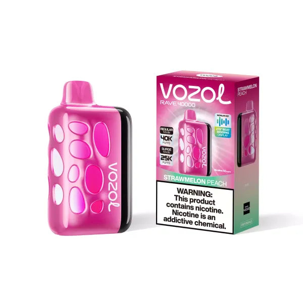 Vozol Rave 40000 Vape - Strawmelon Peach