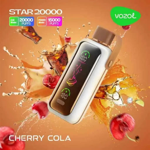 Vozol Star 20000 Puffs Cherry Cola -Vozol 2000 Vape
