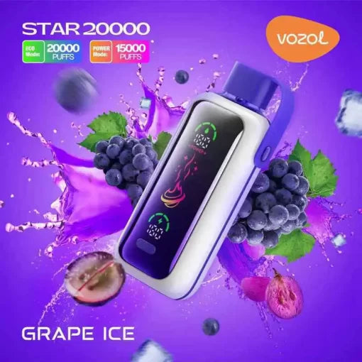 Vozol 20000-Vozol Star 20000 Puffs Grape Ice