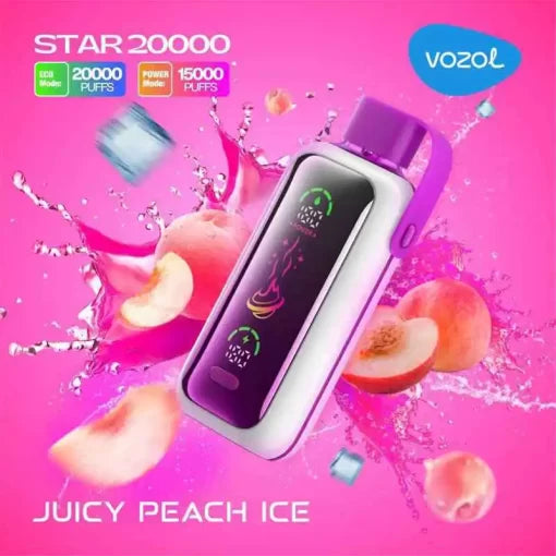 Vozol 20000 Puffs Juicy Peach Ice Vozol Star
