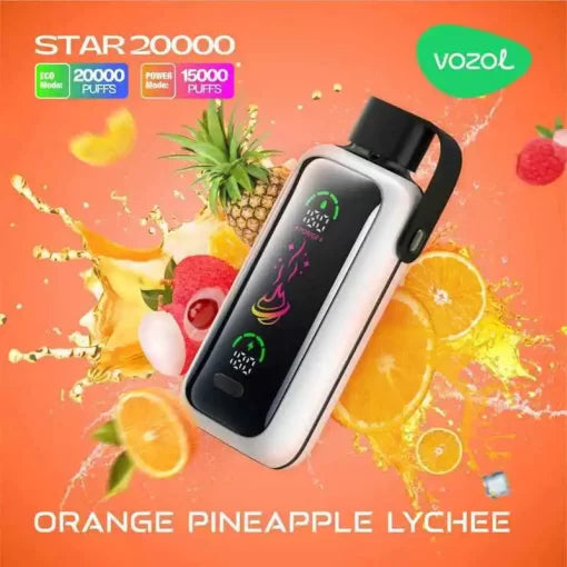 Vozol Star 20000 Puffs - Orange Pineapple Lychee