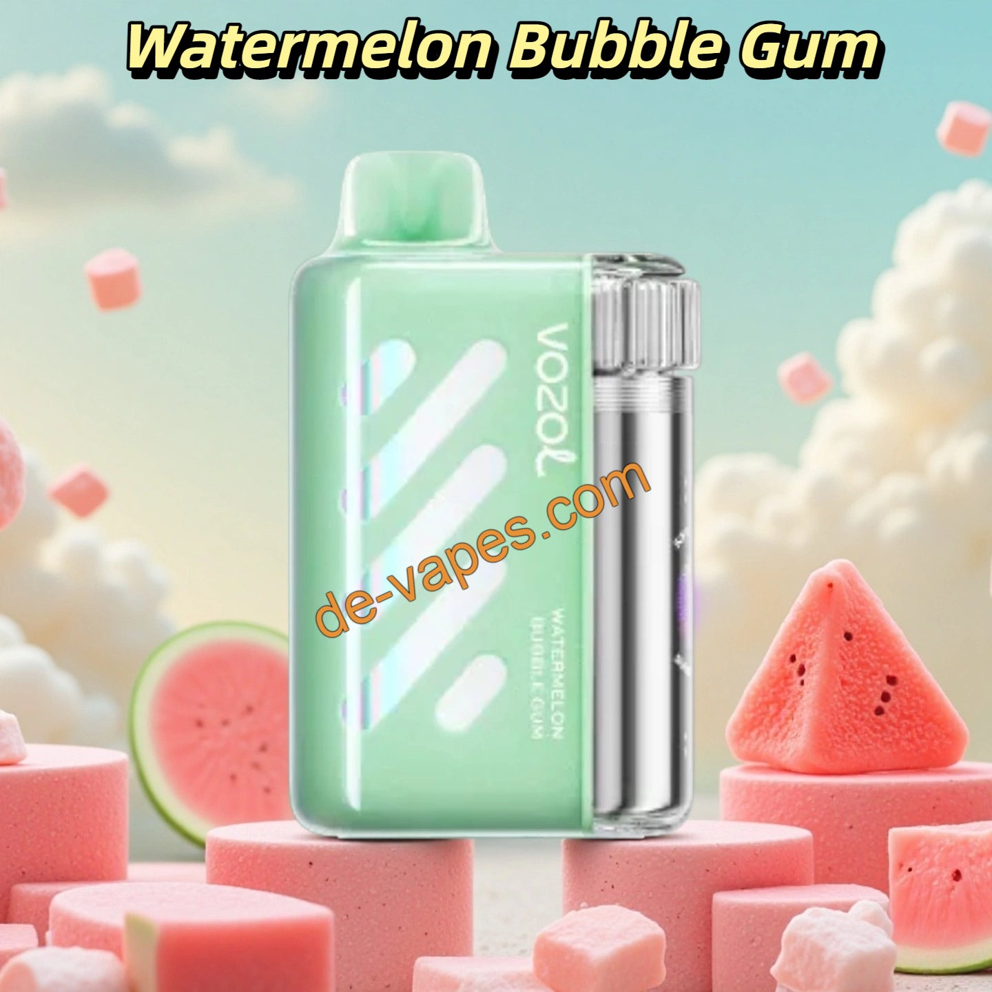 Watermelon Bubble Gum Vozol Vista 40000 Vape