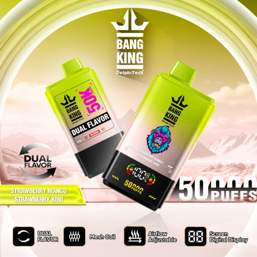 Bang King 50000 puffs-Strawberry Mango/Strawberry Kiwi