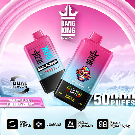 Bang King 50000 puffs - Watermelon/Blueberry Cherry
