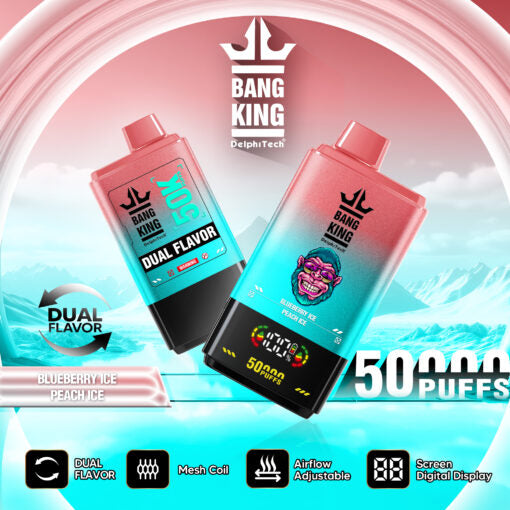 Bang King 50000 puffs - Blueberry Ice/Peach Ice