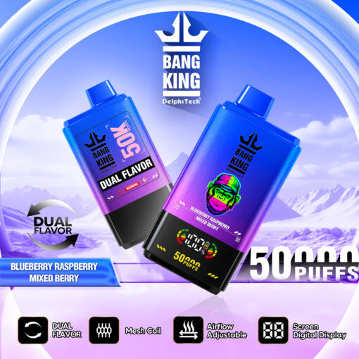Bang King 50000 puffs - Blueberry Raspberry/Mixed Berry