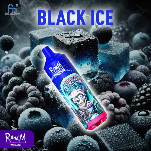 RandM Tornado 9000 Puffs Black Ice
