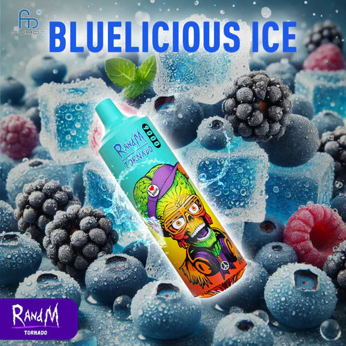 RandM Tornado 9000 Puffs - Bluelicious Ice