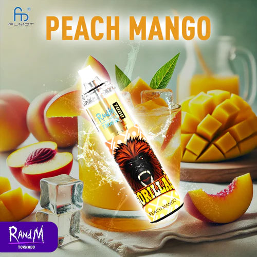 RandM Tornado 7000 Züge Vape Peach Mango