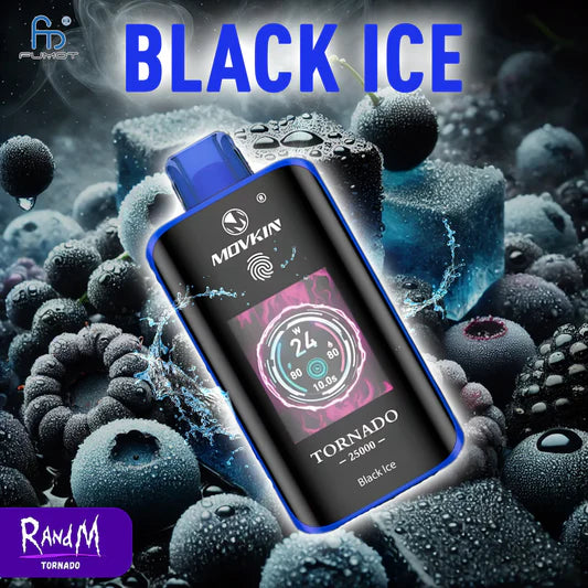 RandM Tornado 25000 Puffs  - Black Ice