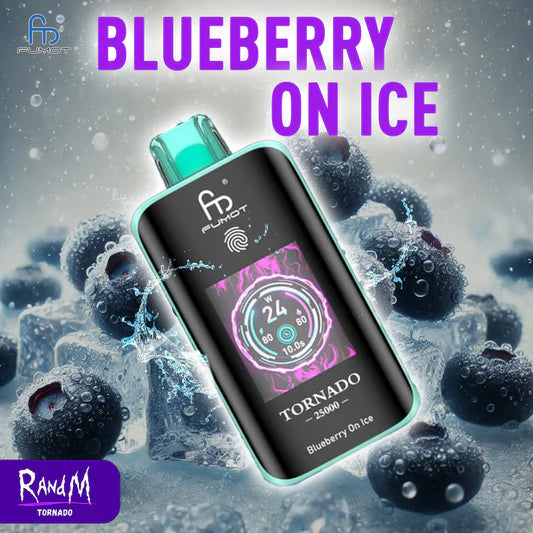 RandM Tornado 25000 Puffs  - Blueberry on Ice
