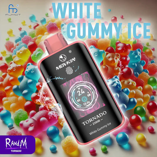 RandM Tornado 25000 Puffs - White Gummy Ice