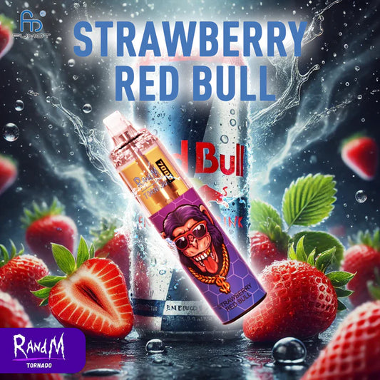 RandM Tornado 7000 Züge Strawberry Red Bull