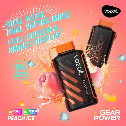 Vozol Gear Power 20000 - Peach Ice