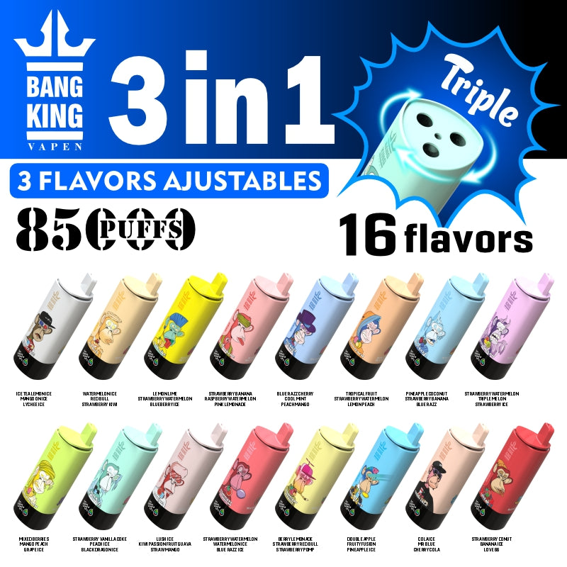 Bang King Triple 85K 3-in-1 Einweg-Vape