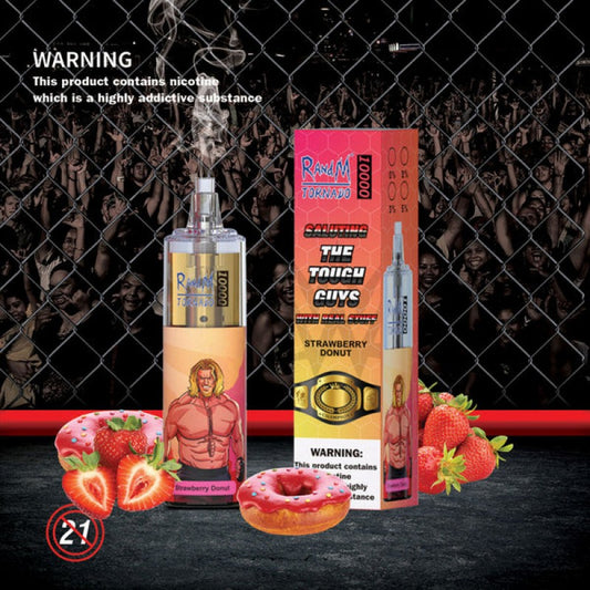 RandM Tornado 10000 Vape - Strawberry Donut