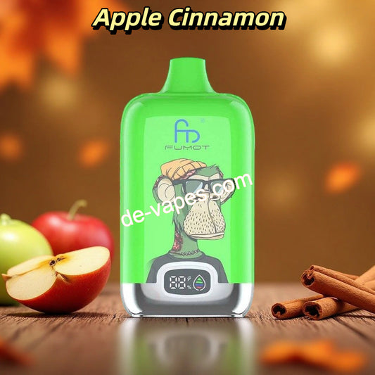 Apple Cinnamon RandM Tornado Digital Box 12000 Puffs 
