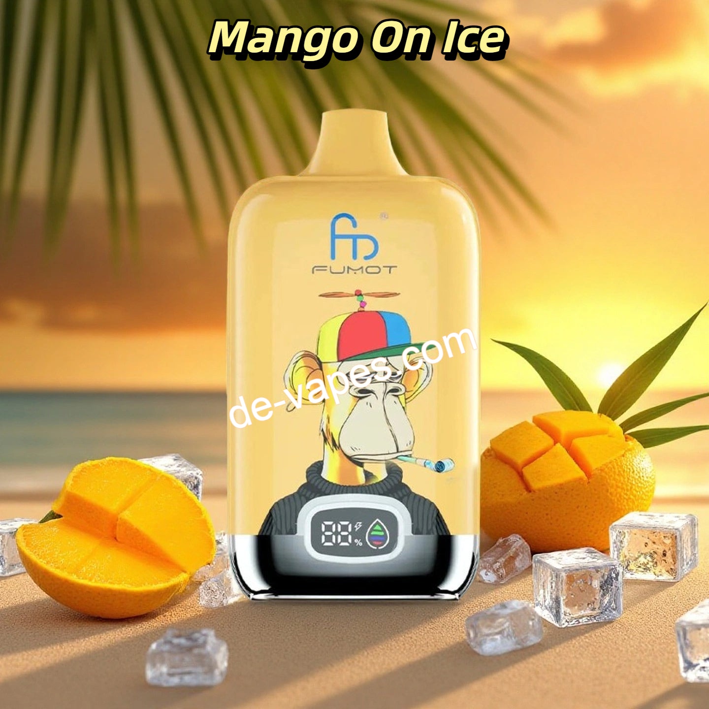 Mango On Ice RandM Tornado Vape Digital Box 12K 